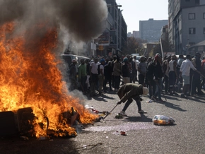 Proteste gegen illegale Migranten in Südafrika