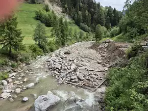 Südtirol: Heftige Gewitter mobilisieren große Mengen an Geschiebe