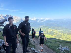Carabinieri sorgen für Sicherheit beim Skymarathon im Eggental