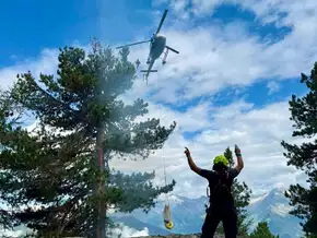 Waldbrand im steilen Gelände forderte die Einsatzkräfte