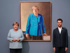 Spät, aber doch: Offizielles Merkel-Porträt präsentiert