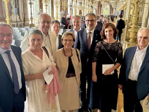 Delegation der Bayern-Südtirol-Gesellschaft beim Eröffnungsfestakt der Herrenchiemsee Festspiele
