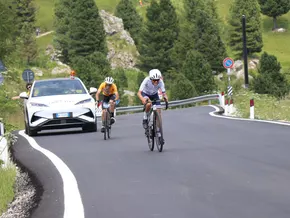 Giro delle Dolomiti: Widmann und Jedelhauser triumphieren auch am Grödnerjoch