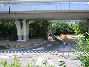 Erste Maßnahmen zur Verbesserung der Verkehrssicherheit und des Verkehrsflusses in der Trienter Straße