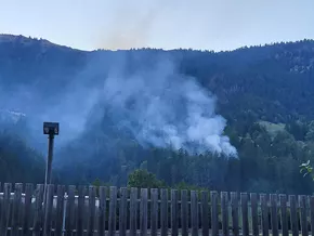 Waldbrand im Passeiertal