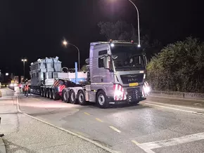 Rekordtransport über die Brennerstaatsstraße