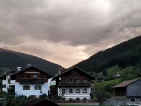 Heftige Gewitterzelle mit Hagelschlag