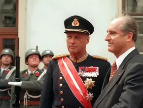 Harald V. vor genau 30 Jahren auf Staatsbesuch in Österreich
