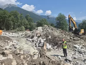 Mure im Ahrntal: Schutzbauten haben Schlimmeres verhindert
