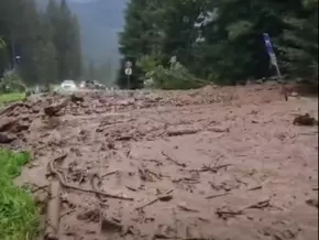 Mure verschüttet Dolomiten-Pass im Trentino