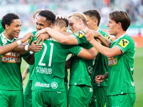Rapid nach 2:0 gegen Paide im Conference-League-Play-off