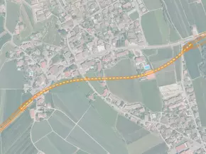 Umfahrung Rabland: Trasse in den Bauleitplan eingetragen