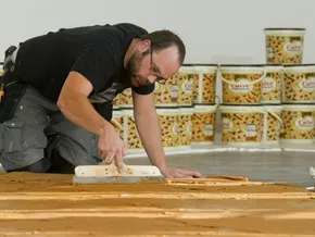 Besucher schädigten Erdnussbutter-Kunstwerk in Niederlanden