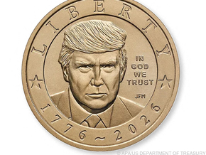 US-Präsident Trump prangt nun auch von Münzgeld