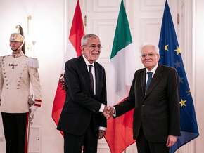 80 Jahre Pariser Vertrag: Staatsoberhäupter von Italien und Österreich in Meran eingetroffen