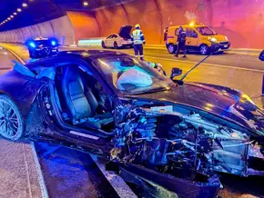 Verkehrsunfall im Tunnel von Welsberg
