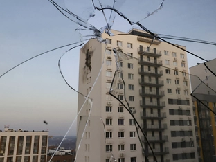 Ukrainische Drohne beschädigte Wohnhaus in Moskau