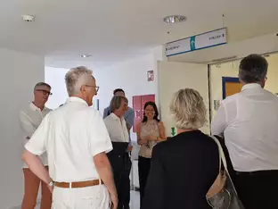 Messner im Krankenhaus und Sprengel Meran