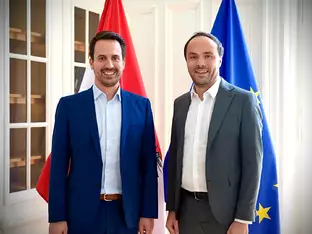 Landesrat Achammer trifft Bildungsminister Wiederkehr in Wien