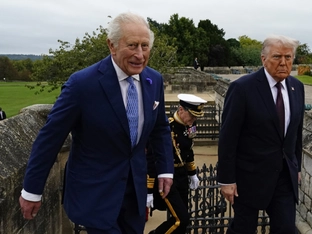 Trump trifft bei Besuch in Großbritannien Premier Starmer