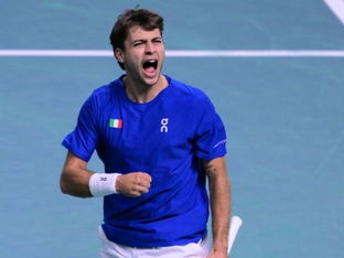Italien im Davis-Cup-Finale - 2:0 gegen Belgien