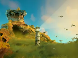 Wandelnder Leuchtturm mit Vogel: "Keeper"