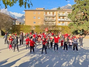 Flash Mob anlässlich der Special Olympics in den Abruzzen
