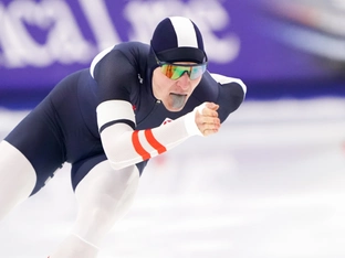 Starker Auftritt von Eisschnellläufer Odor in Salt Lake City