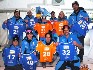 Das sind die Startnummern für den 15. VISA FIS Snowboard Alpine World Cup Carezza Dolomites