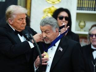 Stallone und Kiss zu Gast im Weißen Haus