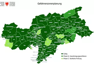 90 Prozent der Gemeinden hat einen Gefahrenzonenplan