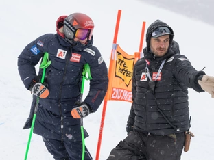 Zauchensee-Abfahrtstraining auf verkürzter Stecke