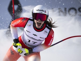 Schweizer Ski-Ass Blanc feiert Heimsieg in Crans-Montana