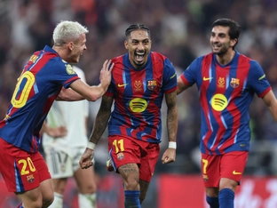 Barcelona gewinnt spanischen Supercup: 3:2 gegen Real Madrid