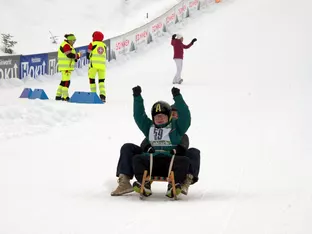 Rodelrennen der Betreuten der Werkstätten Pustertal