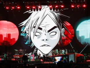 "Comic-Band" Gorillaz kämpft sich auf den Berg