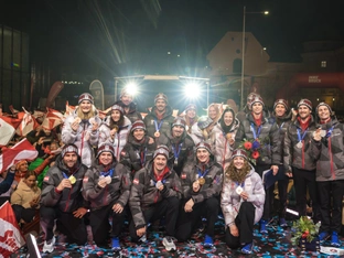 Österreichs Medaillengewinner in Innsbruck umjubelt