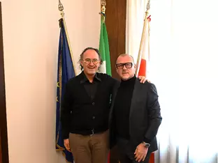 Bürgermeister Corrarati empfängt Ulrich Seitz