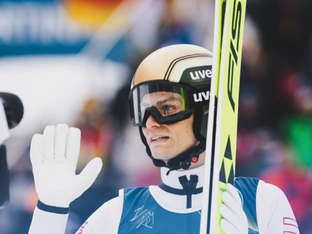 Lamparter geht in Kombination als Zweiter in die Loipe