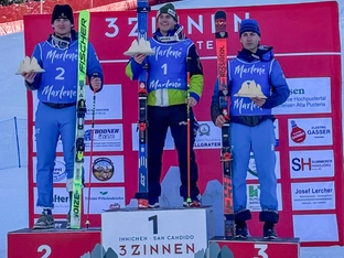 Beim Marlene Cup in Innichen jubeln Damian und Davare