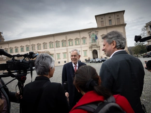 Van der Bellen zu Gespräch mit Papst im Vatikan eingetroffen