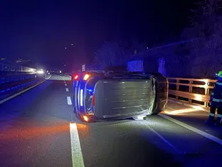 Verkehrsunfall auf der A22 bei Klausen