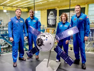 Mond-Crew begeistert vom Landevorgang