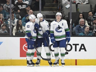 Rossi-Tor beim Sieg der Canucks