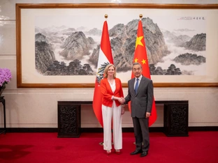 Chinas Außenminister Wang Yi empfing Meinl-Reisinger
