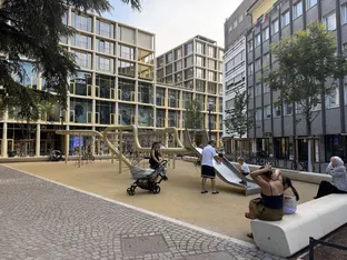 Der Spielplatz im Berloffa-Park wird weiter verbessert