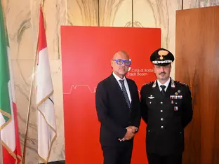 BM Corrarati trifft neuen Carabinieri-Kommandant D’Errico 