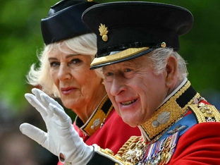 Parade "Trooping the Colour" für König Charles III.