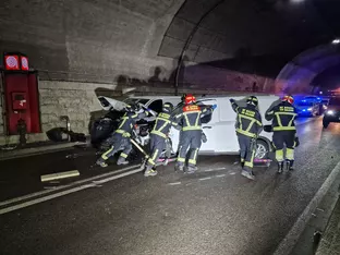 Frontal-Crash im Virgltunnel