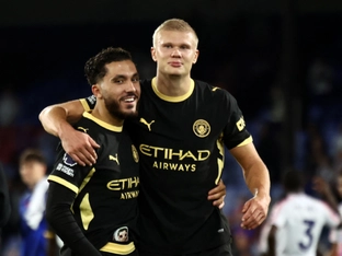 Doppelpacker Cherki und Haaland führen ManCity zum Sieg